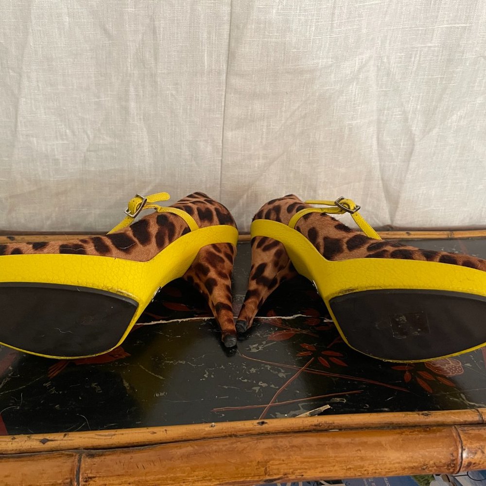 Pair Dolce & Gabbana Leopard Platforms - Picture 5 of 6